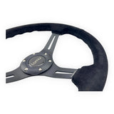 Tomu Akagi Black Suede Steering Wheel