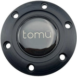 Tomu Akagi Black Suede and Black Alloy Steering Wheel