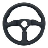 Tomu Circuit Black Perforated Leather Steering Wheel