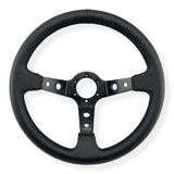 Tomu Ebisu Black Spoke with Black Leather Steering Wheel