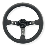 Tomu Ebisu Black Spoke with Black Leather Steering Wheel