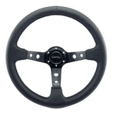 Tomu Ebisu Black Spoke with Black Leather Steering Wheel