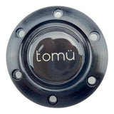 Tomu Ebisu Black Spoke with Black Suede Leather Steering Wheel