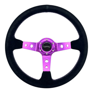 Tomu Ebisu Purple Spoke with Black Suede Steering Wheel