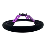 Tomu Ebisu Purple Spoke with Black Suede Steering Wheel