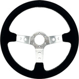 Tomu Ebisu Silver Spoke with Black Suede Steering Wheel