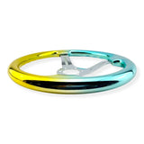 Tomu Gold & Green Chrome with Chrome Spoke Steering Wheel