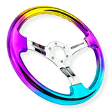 Tomu Gold, Pink & Blue Chrome with Chrome Spoke Steering Wheel