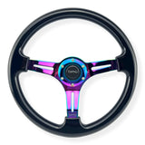 Tomu Hakone Gloss Black with Neo Chrome Spoke Steering Wheel