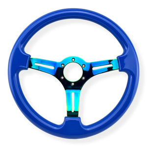 Tomu Hakone Gloss Blue with Neo Chrome Spoke Steering Wheel