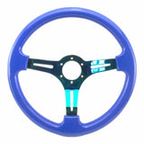 Tomu Hakone Gloss Blue with Neo Chrome Spoke Steering Wheel