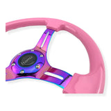 Tomu Hakone Gloss Pink with Neo Chrome Spoke Steering Wheel