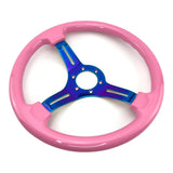 Tomu Hakone Gloss Pink with Neo Chrome Spoke Steering Wheel