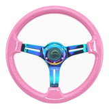 Tomu Hakone Gloss Pink with Neo Chrome Spoke Steering Wheel