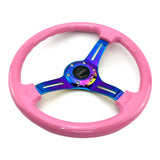 Tomu Hakone Gloss Pink with Neo Chrome Spoke Steering Wheel