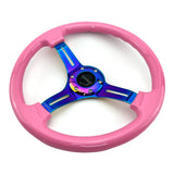 Tomu Hakone Gloss Pink with Neo Chrome Spoke Steering Wheel