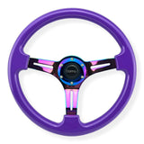 Tomu Hakone Gloss Purple with Neo Chrome Spoke Steering Wheel