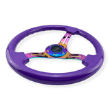 Tomu Hakone Gloss Purple with Neo Chrome Spoke Steering Wheel