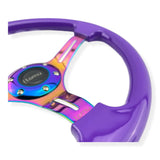 Tomu Hakone Gloss Purple with Neo Chrome Spoke Steering Wheel