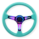 Tomu Hakone Gloss Tiffany Blue with Neo Chrome Spoke Steering Wheel