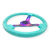 Tomu Hakone Gloss Tiffany Blue with Neo Chrome Spoke Steering Wheel