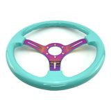 Tomu Hakone Gloss Tiffany Blue with Neo Chrome Spoke Steering Wheel