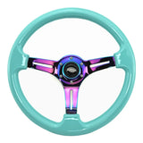 Tomu Hakone Gloss Tiffany Blue with Neo Chrome Spoke Steering Wheel