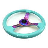 Tomu Hakone Gloss Tiffany Blue with Neo Chrome Spoke Steering Wheel