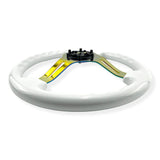 Tomu Hakone Gloss White with Neo Chrome Spoke Steering Wheel