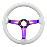 Tomu Hakone Gloss White with Neo Chrome Spoke Steering Wheel