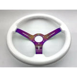 Tomu Okayama Snow White Steering Wheel