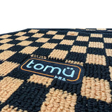 Tomu Orange Checker Floor Mats