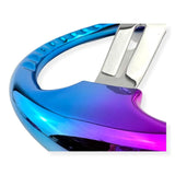 Tomu Pink and Blue Chrome with Chrome Spoke Steering Wheel