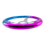 Tomu Pink and Blue Chrome with Chrome Spoke Steering Wheel