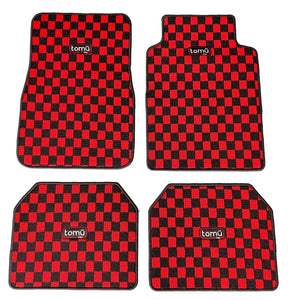 Tomu Red Checker Floor Mats - Tokyo Tom's