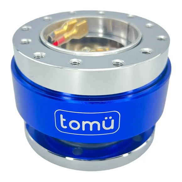 Tomü Steering Wheel Quick Release - Blue & Silver - Tokyo Tom's