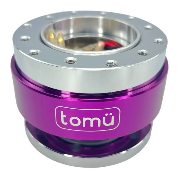 Tomü Steering Wheel Quick Release - Purple & Silver - Tokyo Tom's