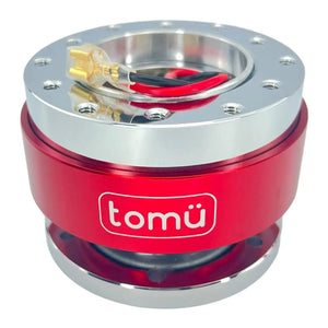 Tomü Steering Wheel Quick Release - Red & Silver - Tokyo Tom's