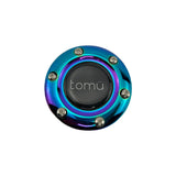 Tomu Tsukuba Black Leather with Neo Chrome Spoke Steering Wheel