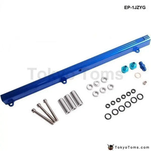 Toyota 1Jz Aluminium Billet Top Feed Injector Fuel Rail Turbo Kit Blue High Quality - Tokyo Tom's