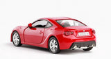 Toyota 86 Supercar -  Two Open Doors sound Light - 1:36 Scale Alloy Pull Back Car Model