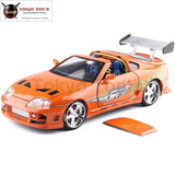 Toyota Supra Orange 1995 Diecast 1:24 Brian's Model Car - Tokyo Tom's