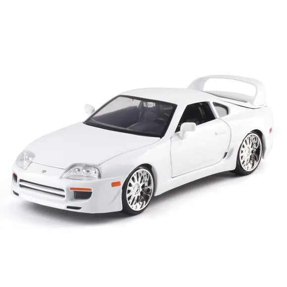 Toyota Supra White 1995 Diecast 1:24 Model Car - Tokyo Tom's