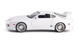 Toyota Supra White 1995 Diecast 1:24 Model Car - Tokyo Tom's