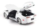 Toyota Supra White 1995 Diecast 1:24 Model Car - Tokyo Tom's