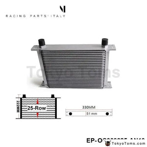 Universal 25-Row Engine/Transmission 10-AN Oil Cooler  TK-OC000025-AN10 - Tokyo Tom's