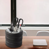 Tuning Car Truck Rubber Tire Wheel Rim Pen Holder Desktop Display Deco Storage Office Organizer Desk Accessories - Tokyo Tom's