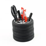 Tuning Car Truck Rubber Tire Wheel Rim Pen Holder Desktop Display Deco Storage Office Organizer Desk Accessories - Tokyo Tom's