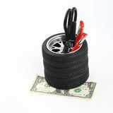 Tuning Car Truck Rubber Tire Wheel Rim Pen Holder Desktop Display Deco Storage Office Organizer Desk Accessories - Tokyo Tom's