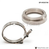 Gt45 T304 Stainless Steel V-Band Turbo/Turbocharger Downpipe Clamp+Flange - Tokyo Tom's